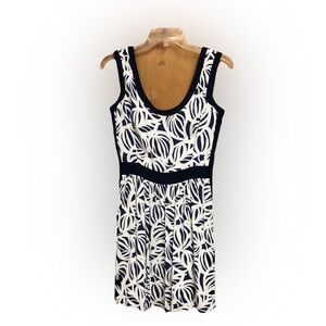 Lilly Pulitzer Navy and White Midi Dress